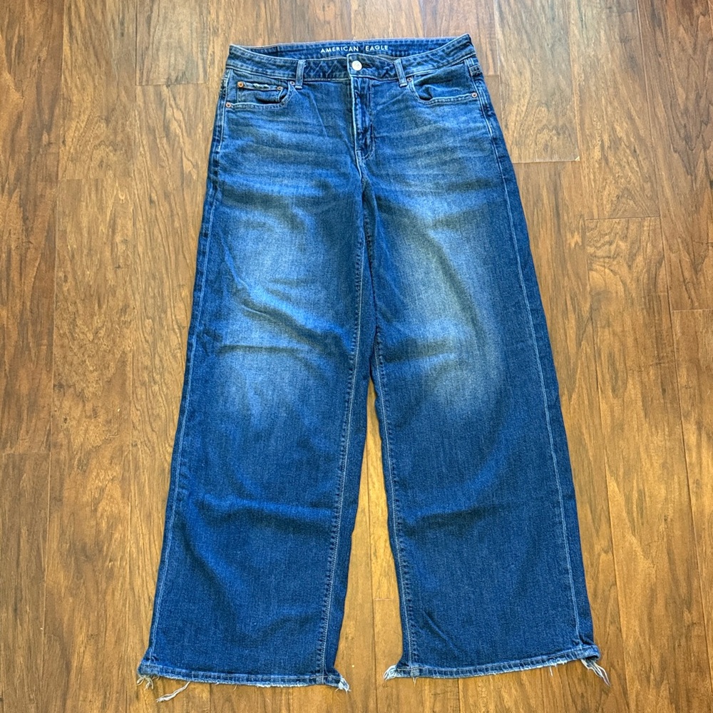 American Eagle Outfitters Dark Blue Flare Jeans